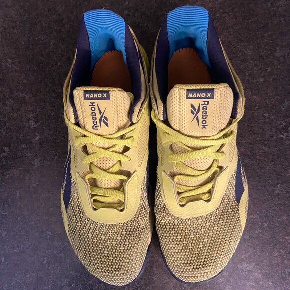 Reebok Nano X 'Chartreuse Vector Navy' - Size 9.5 - Picture 6 of 8